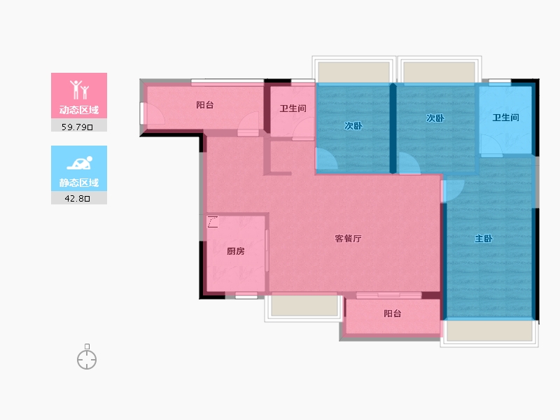 广东省-佛山市-美的鹭湖森林度假区-92.10-户型库-动静分区