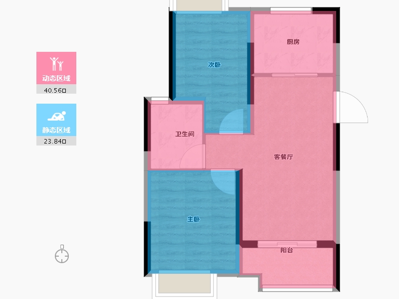 上海-上海市-新华御著-57.60-户型库-动静分区