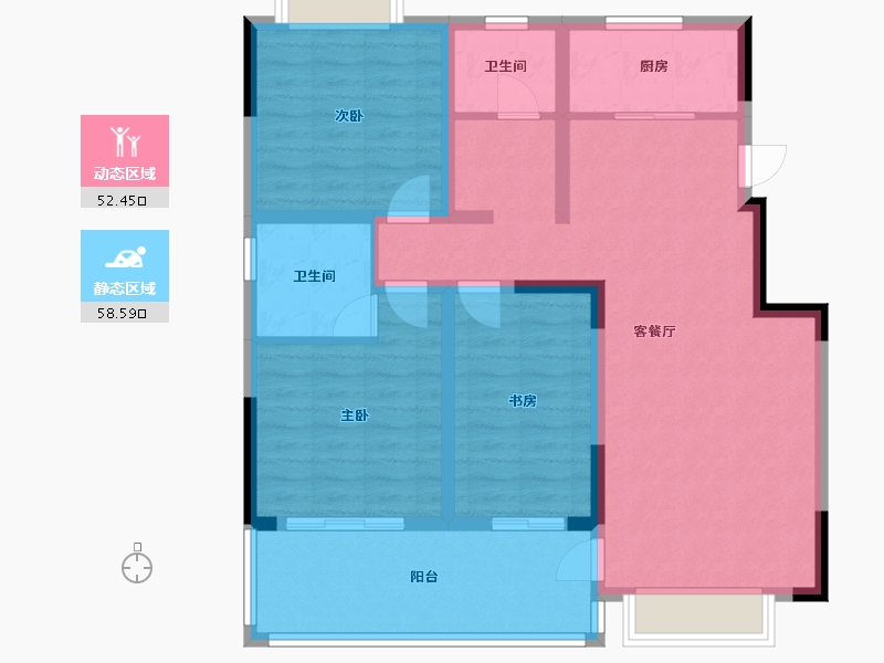 河南省-信阳市-万象城-99.00-户型库-动静分区