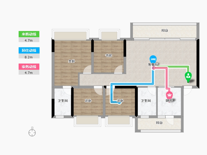 贵州省-贵阳市-教育天地-104.00-户型库-动静线