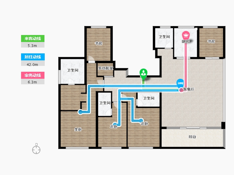 浙江省-宁波市-绿城荣安汀澜鸣翠-234.28-户型库-动静线