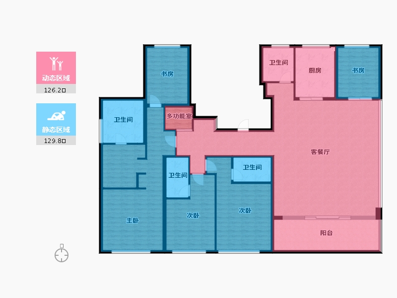 浙江省-宁波市-绿城荣安汀澜鸣翠-234.28-户型库-动静分区