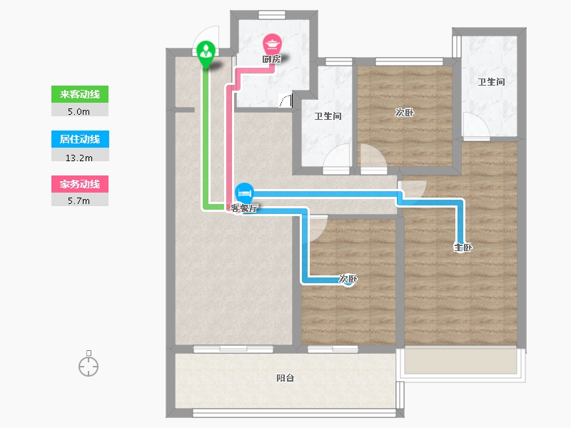 江苏省-常州市-旭辉都会上著-91.20-户型库-动静线