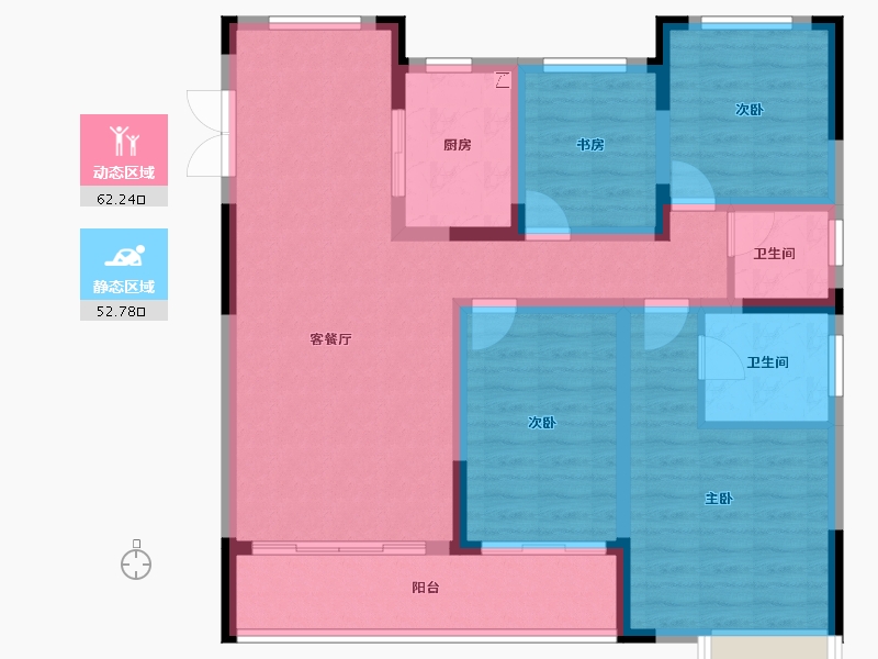 江西省-南昌市-恒茂未来都会-102.40-户型库-动静分区