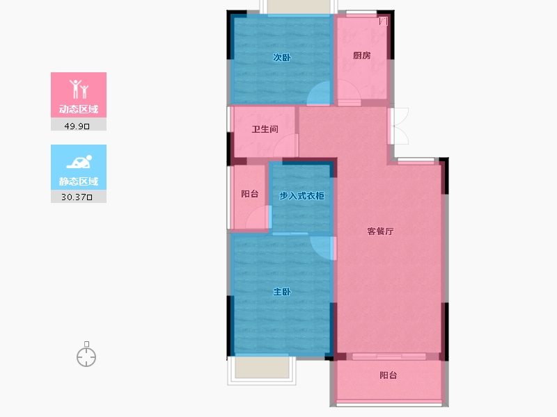 江西省-南昌市-恒茂未来都会-71.20-户型库-动静分区