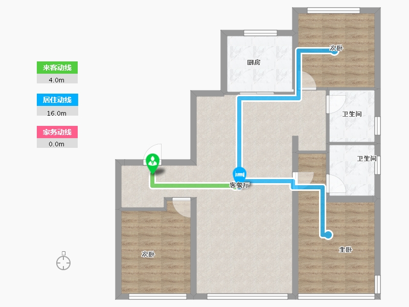 辽宁省-沈阳市-融创昆仑江山府-93.60-户型库-动静线