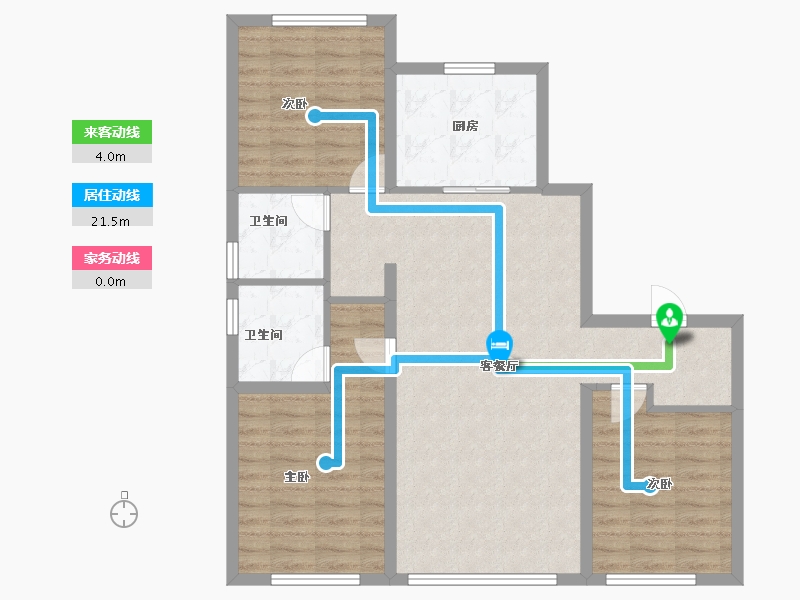 辽宁省-沈阳市-融创昆仑江山府-93.60-户型库-动静线