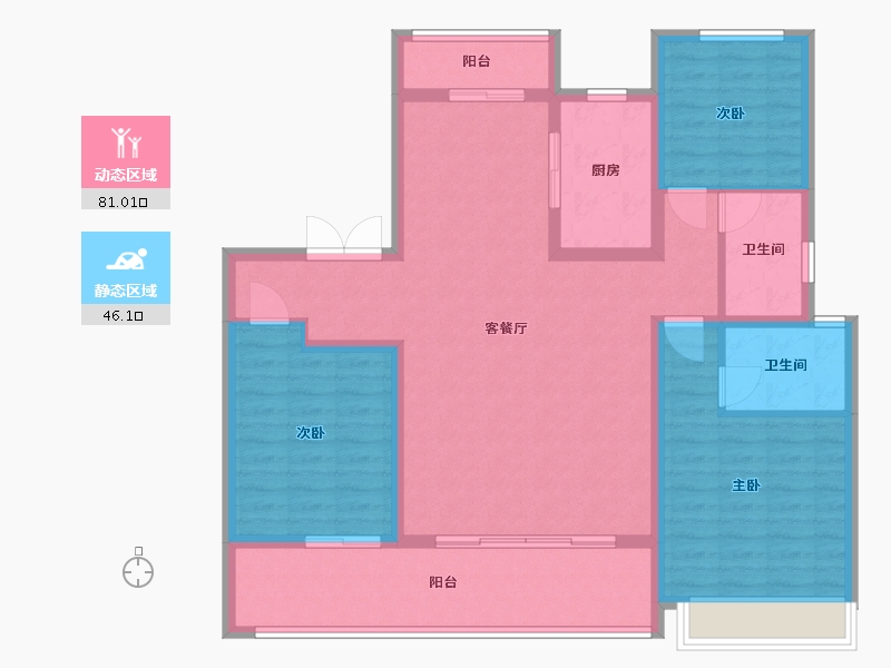 河南省-商丘市-建业神火江山府-114.40-户型库-动静分区