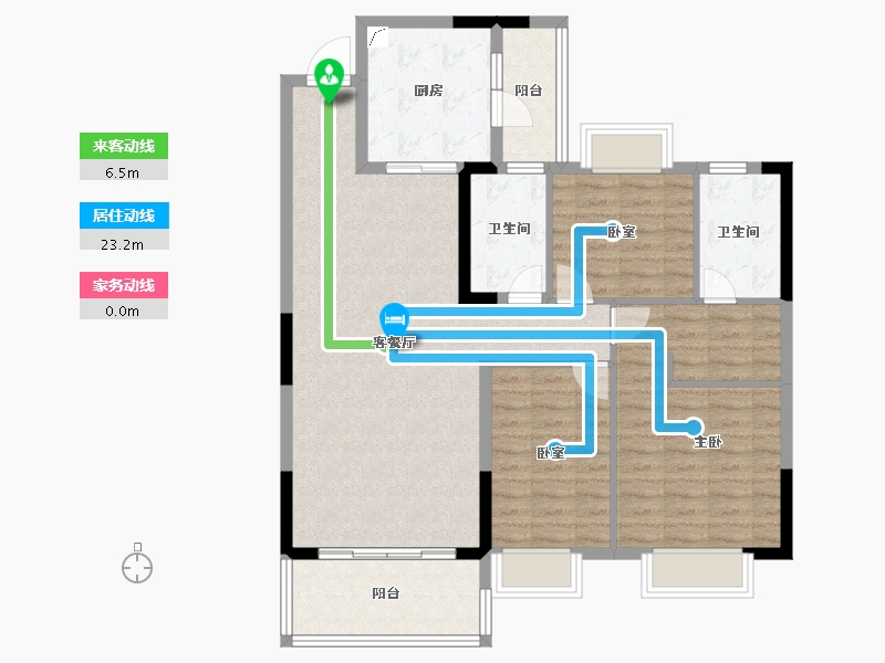 江西省-南昌市-南昌恒大林溪府-103.99-户型库-动静线