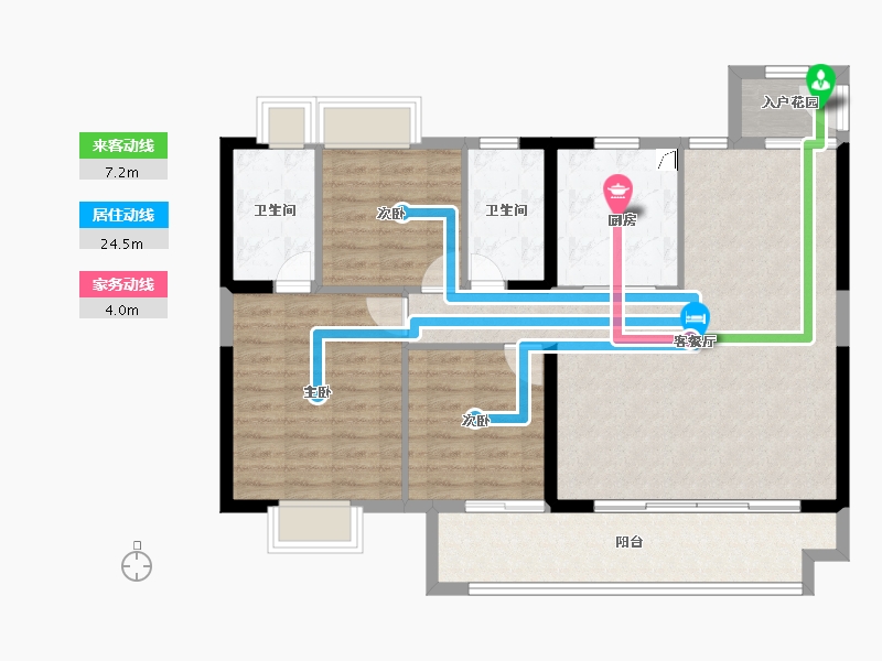 江西省-南昌市-金地·宝龙·新城湖城大境-101.60-户型库-动静线