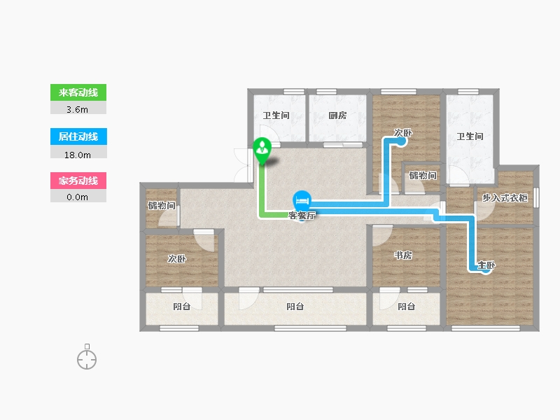 辽宁省-沈阳市-融创昆仑江山府-128.01-户型库-动静线