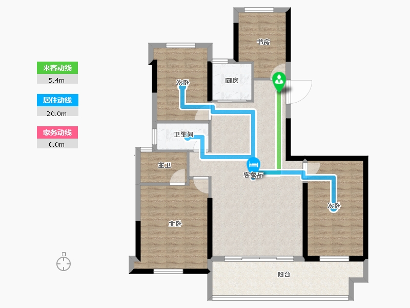 福建省-泉州市-晋江阳光城-111.99-户型库-动静线