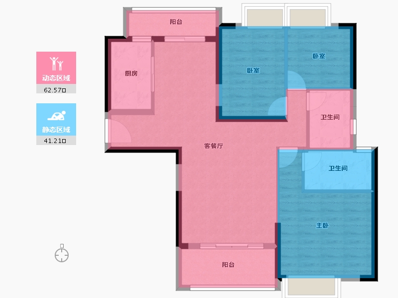 广东省-广州市-敏捷绿湖首府-93.11-户型库-动静分区