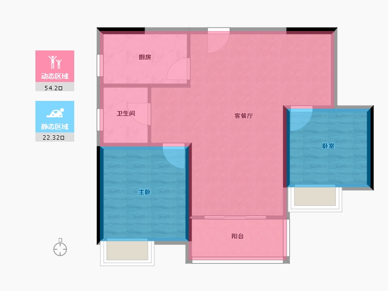 上海-上海市-新虹桥首府-69.00-户型库-动静分区