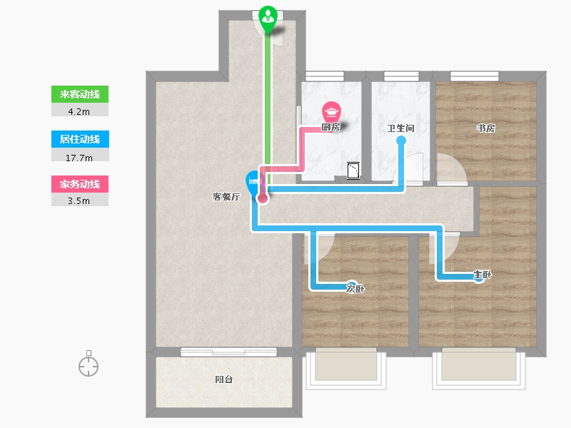 江西省-南昌市-赣电贵府-71.20-户型库-动静线