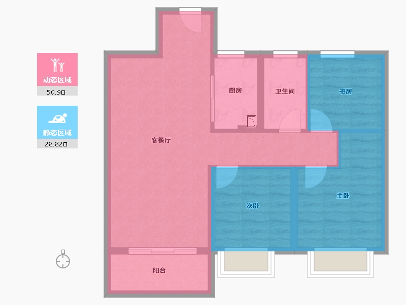 江西省-南昌市-赣电贵府-71.20-户型库-动静分区