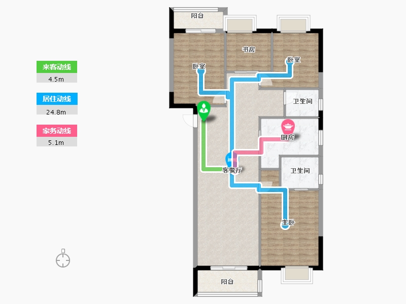 湖北省-武汉市-交投合盛嘉园-118.04-户型库-动静线