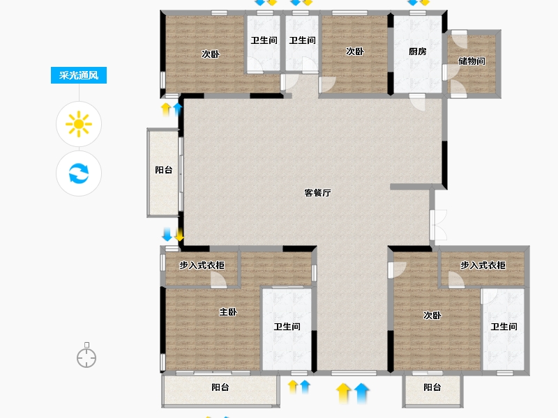 河南省-郑州市-永威上和琚-315.16-户型库-采光通风