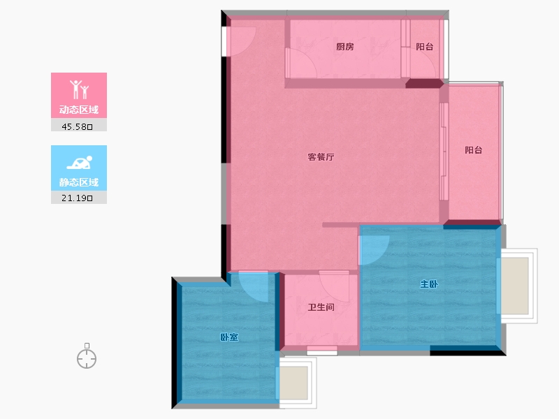 贵州省-黔南布依族苗族自治州-贵州当代MOMA未来城-59.72-户型库-动静分区