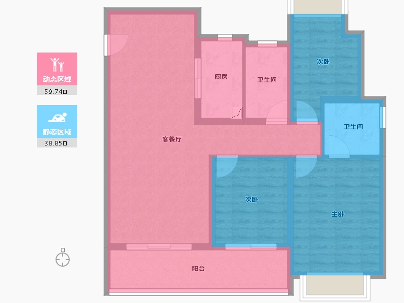 江西省-南昌市-新力宝龙理想城-88.01-户型库-动静分区