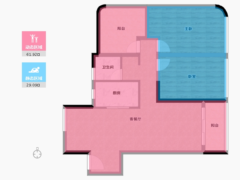 广东省-珠海市-格力海岸-81.13-户型库-动静分区