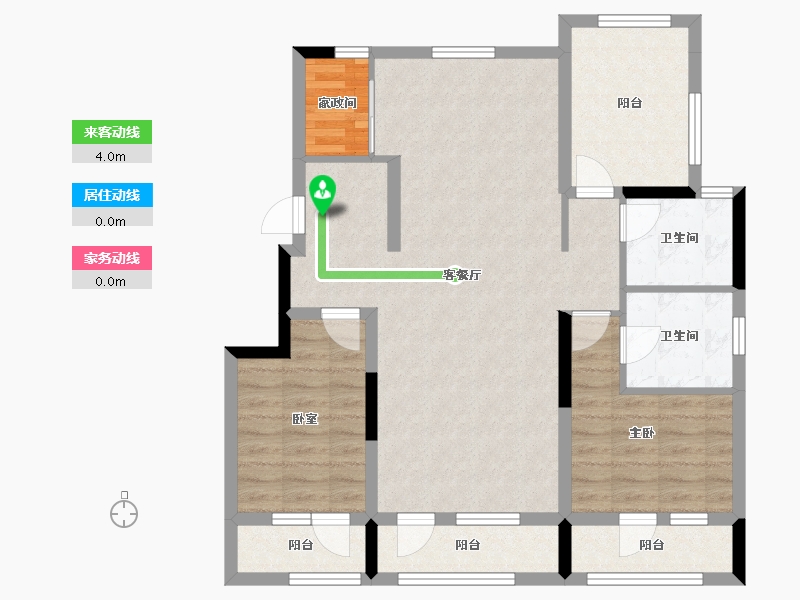 辽宁省-沈阳市-中粮美悦府-93.11-户型库-动静线