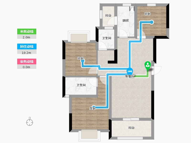 四川省-南充市-华府一号-93.00-户型库-动静线