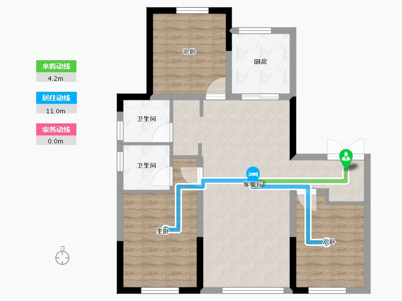 辽宁省-沈阳市-保利紫云-79.92-户型库-动静线