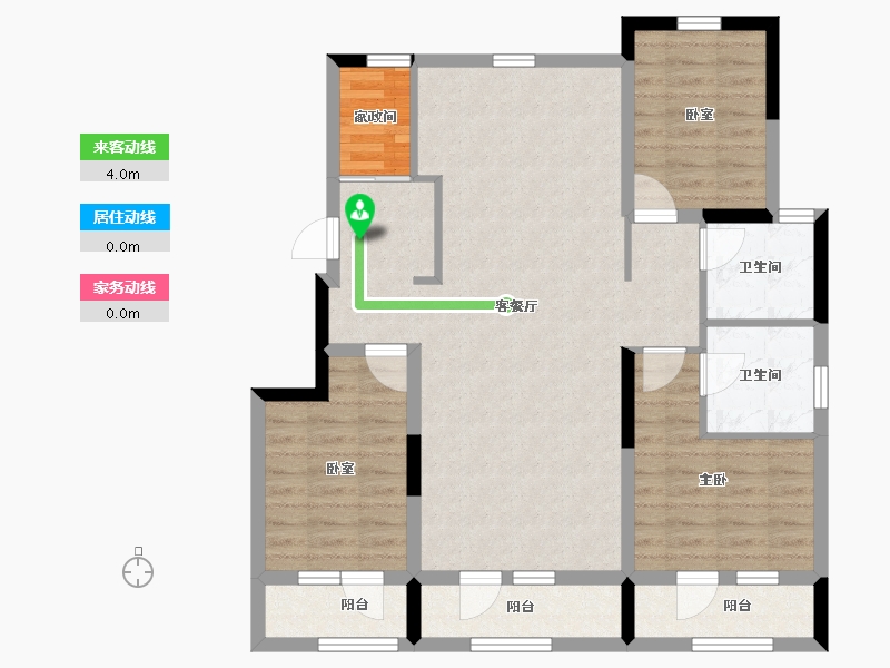 辽宁省-沈阳市-中粮美悦府-93.20-户型库-动静线