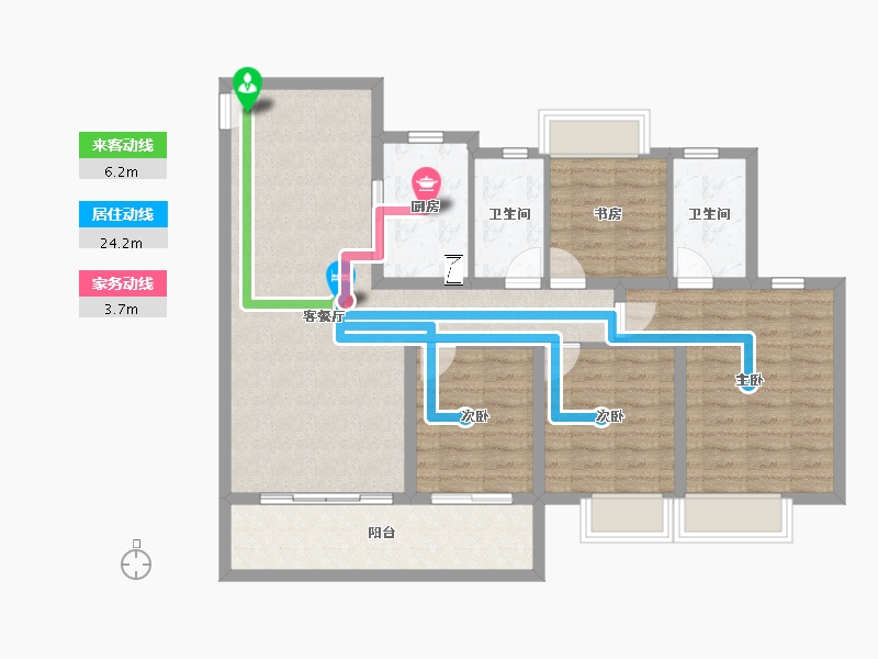 江西省-南昌市-新力宝龙理想城-103.20-户型库-动静线