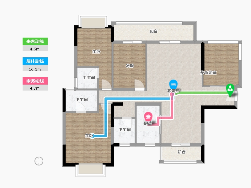 广西壮族自治区-柳州市-阳光城丽景湾-117.15-户型库-动静线