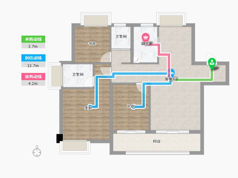 江西省-南昌市-赣电贵府-86.50-户型库-动静线