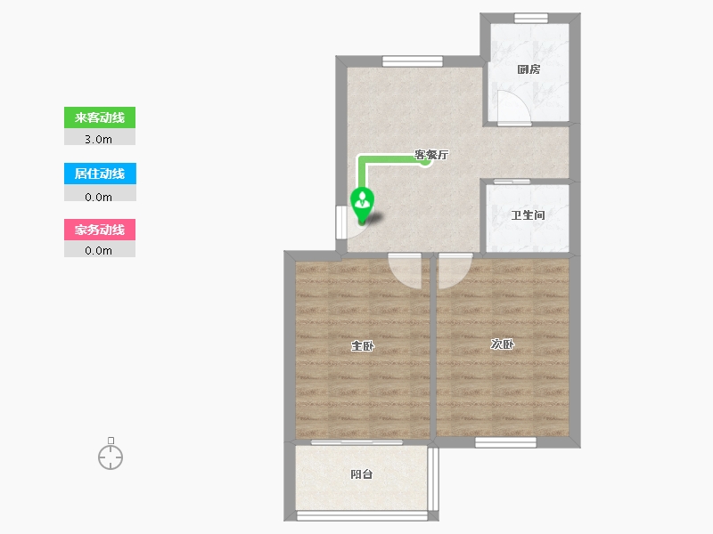 江苏省-苏州市-徐家浜二村-南区-55.40-户型库-动静线