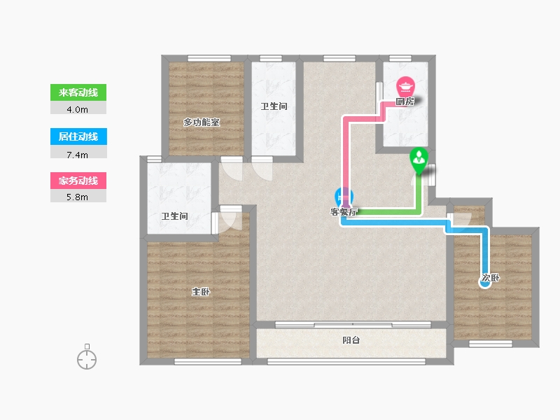 山东省-德州市-融创观澜府-124.00-户型库-动静线