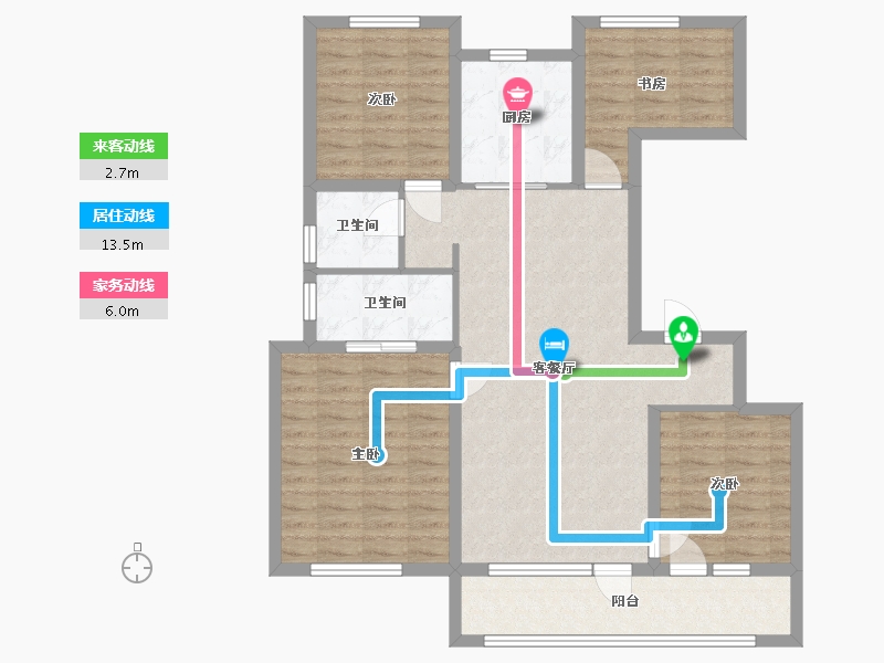 山东省-潍坊市-万科城-109.38-户型库-动静线