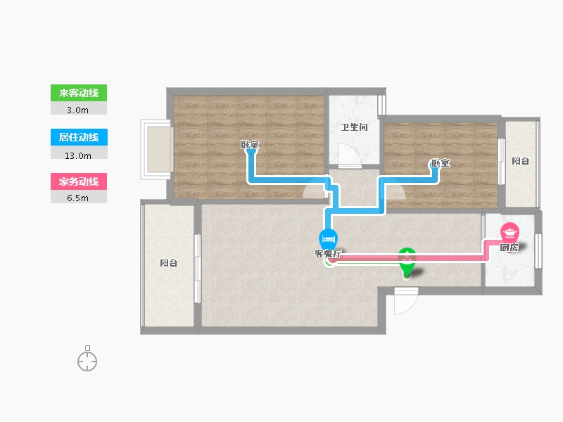 湖北省-武汉市-前川欣城-79.03-户型库-动静线