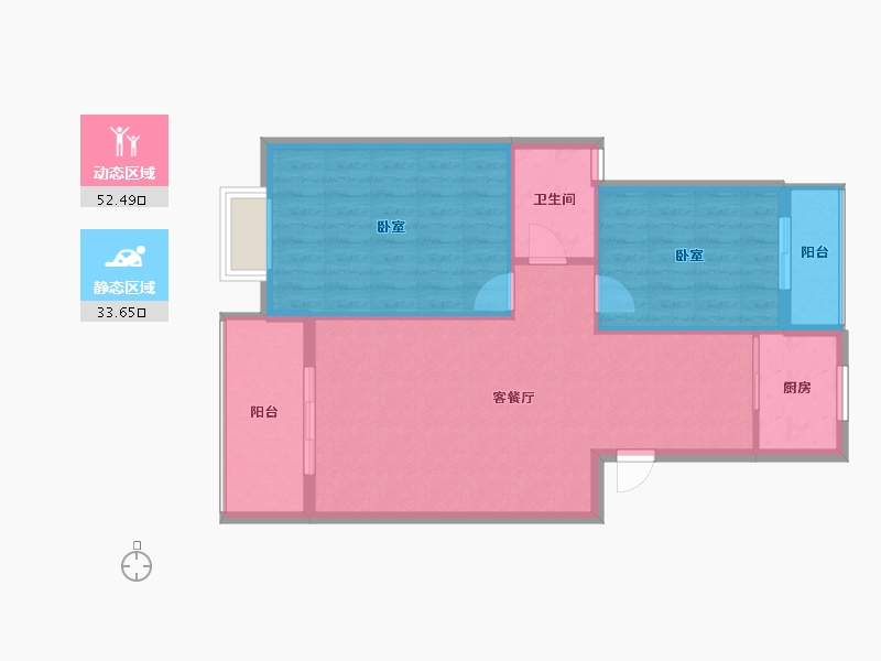 湖北省-武汉市-前川欣城-79.03-户型库-动静分区