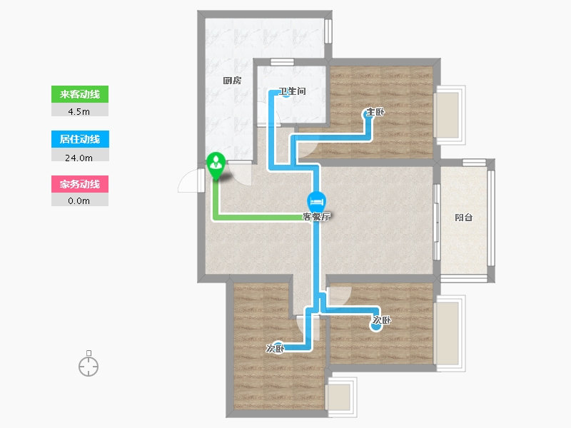 贵州省-贵阳市-依山云墅-105.00-户型库-动静线