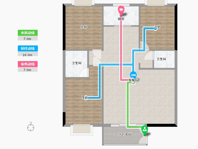 福建省-泉州市-仁府佳园-115.95-户型库-动静线