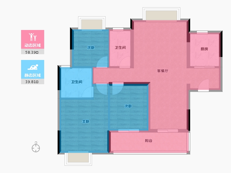 广东省-广州市-永实御湖尚城-88.00-户型库-动静分区