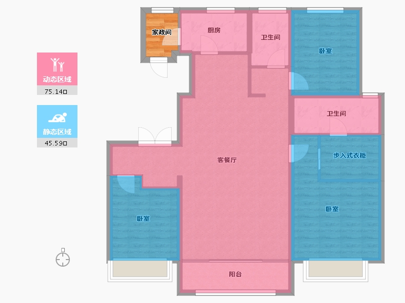 天津-天津市-农垦含章雅著-112.26-户型库-动静分区