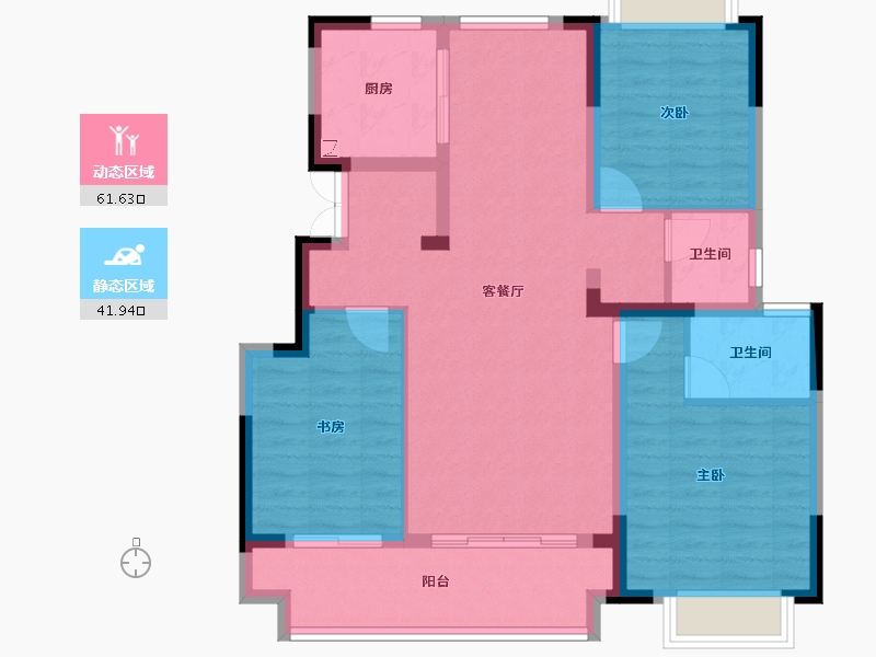 江西省-南昌市-赣电贵府-92.80-户型库-动静分区