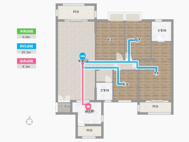 云南省-昆明市-昆华苑-138.00-户型库-动静线