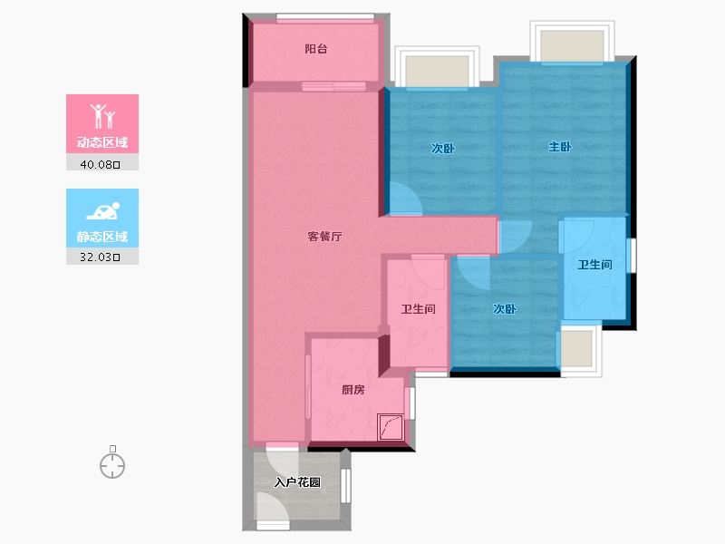 广东省-广州市-万科城市之光-71.78-户型库-动静分区