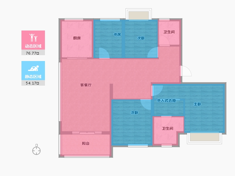 上海-上海市-金隅外滩东岸-118.41-户型库-动静分区