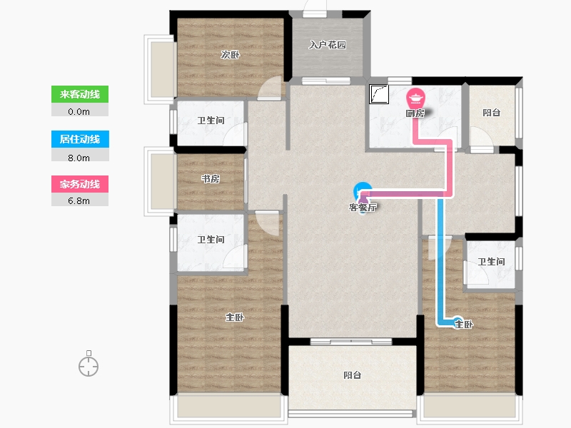 广东省-潮州市-海博熙泰-125.00-户型库-动静线