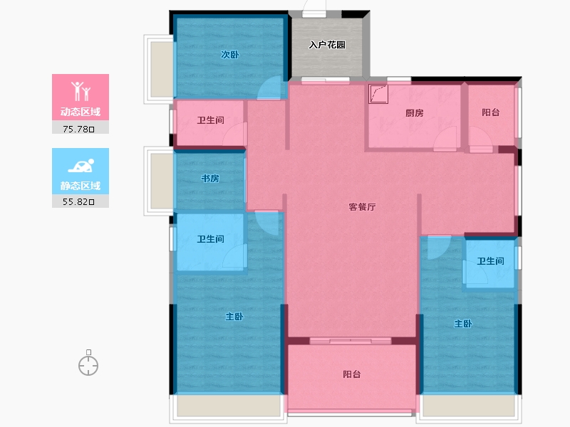 广东省-潮州市-海博熙泰-125.00-户型库-动静分区