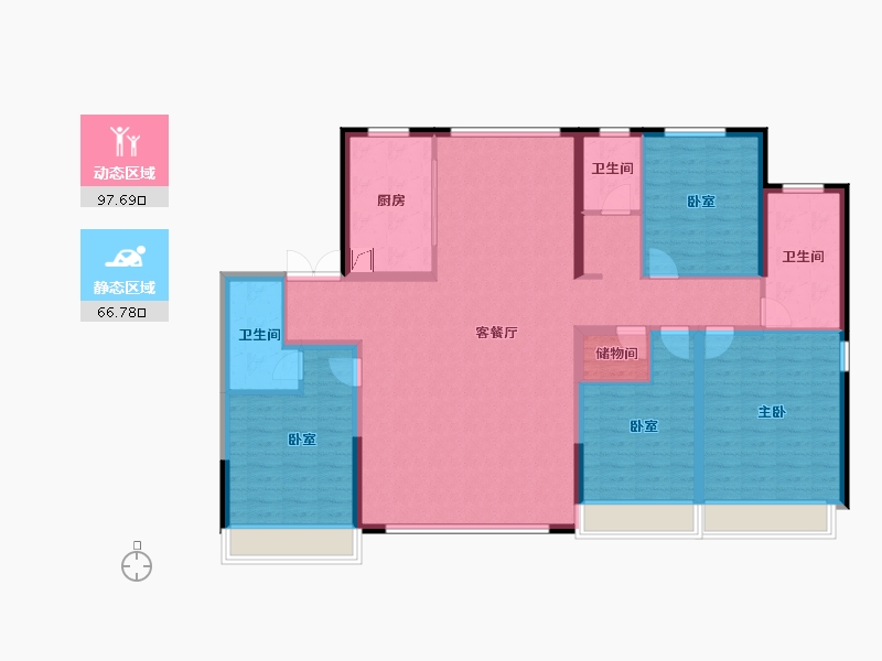 北京-北京市-金地北京壹街区-149.09-户型库-动静分区