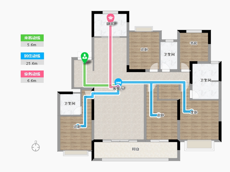 江苏省-常州市-新城牡丹公园世纪-152.01-户型库-动静线