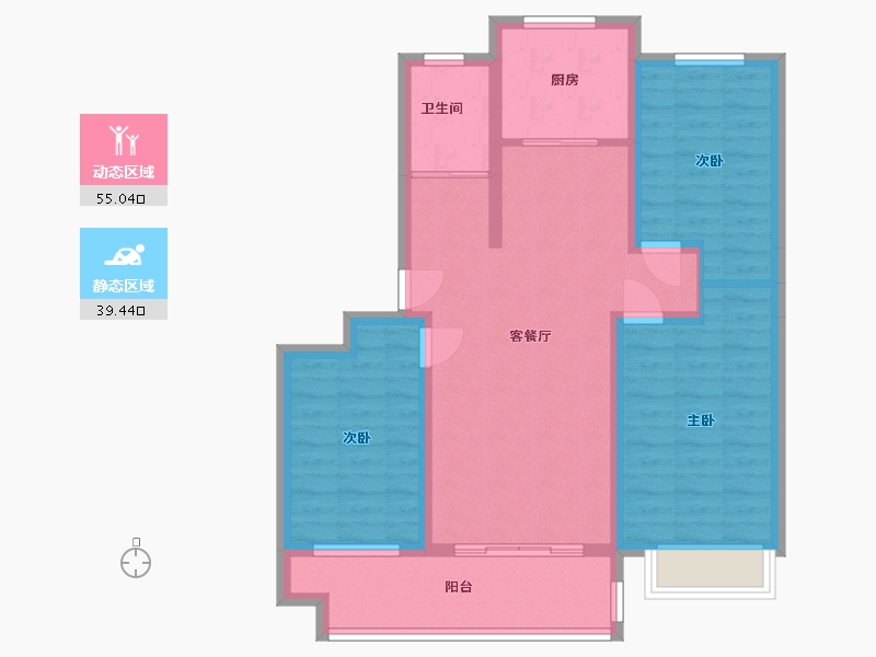 山东省-日照市-颐和家园-90.00-户型库-动静分区